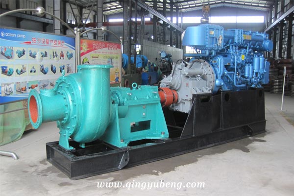 泥沙泵配柴油機(jī)裝配