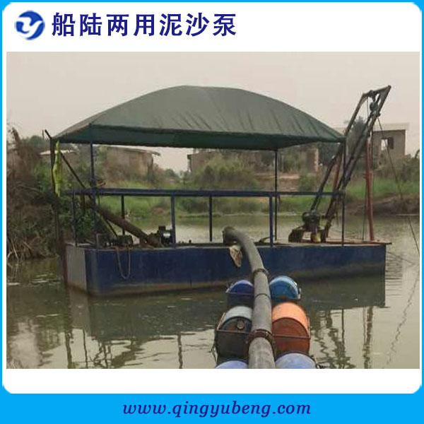 加納客戶訂購(gòu)耐磨吸沙泵200PNS-30機(jī)組