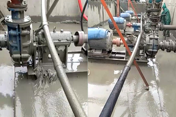 多用途泥漿泵漏漿現場
