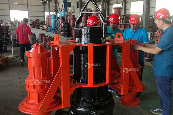 遠(yuǎn)洋牌潛水泥沙泵車(chē)間樣圖