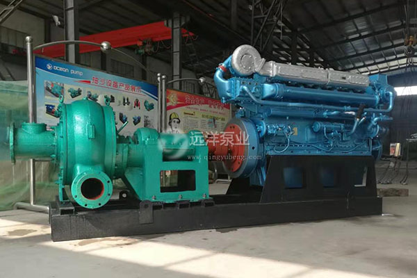 遠洋牌耐磨抽沙泵直連柴油機示意圖