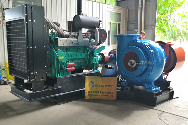 遠洋牌大流量泥沙泵16PS配柴油一樣圖