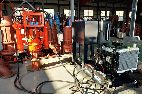 液壓潛水泥沙泵配套液壓油站示意圖