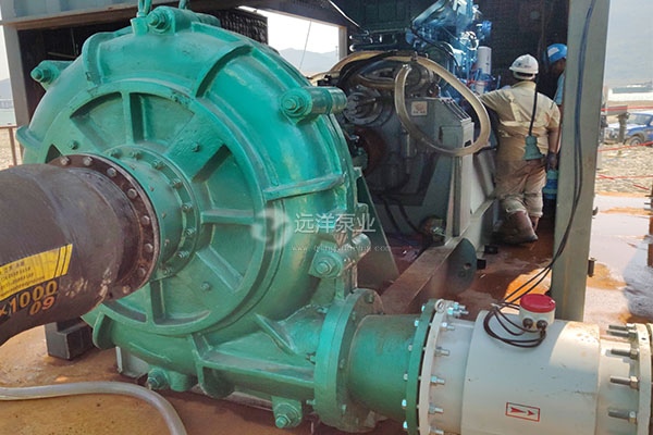 遠洋牌遠距離輸送抽沙泵安裝樣圖