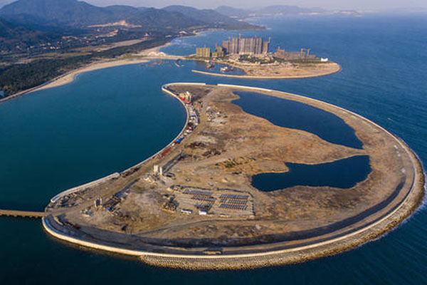 遠洋牌泥沙泵用于填海造地