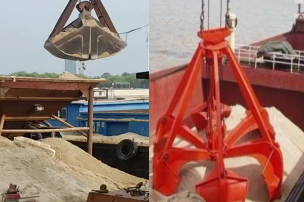 遠洋牌泥沙泵配合抓斗使用