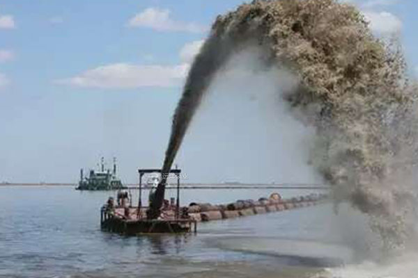 遠洋牌高揚程泥沙泵出口