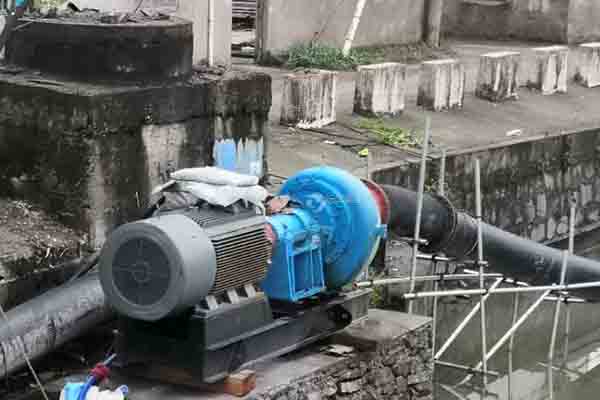 遠洋牌增壓接力輸送泥沙泵安裝樣圖